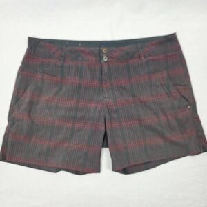 Columbia Plaid Outdoor Shorts Womens 12
